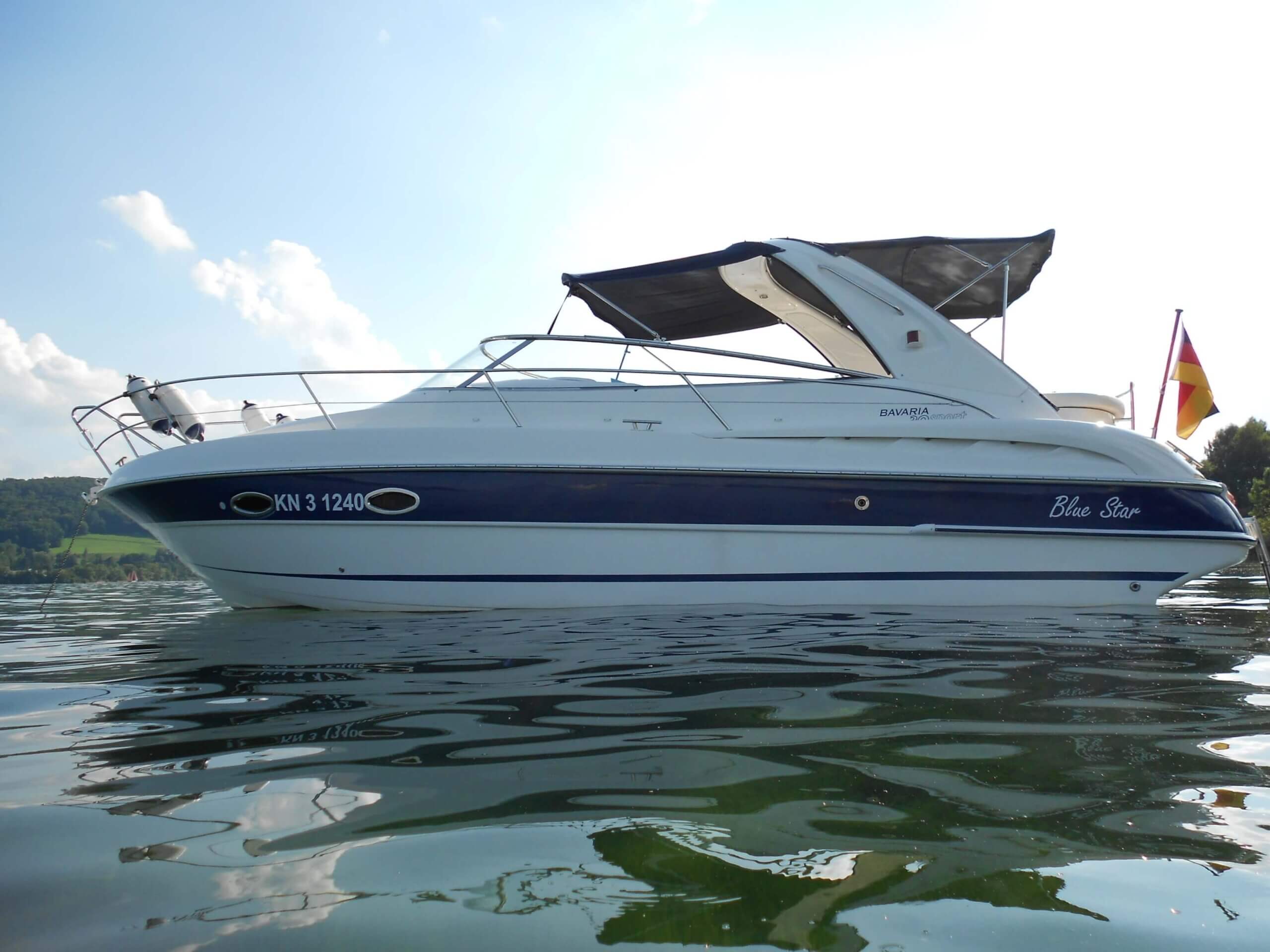 Blue Star im Wasser
