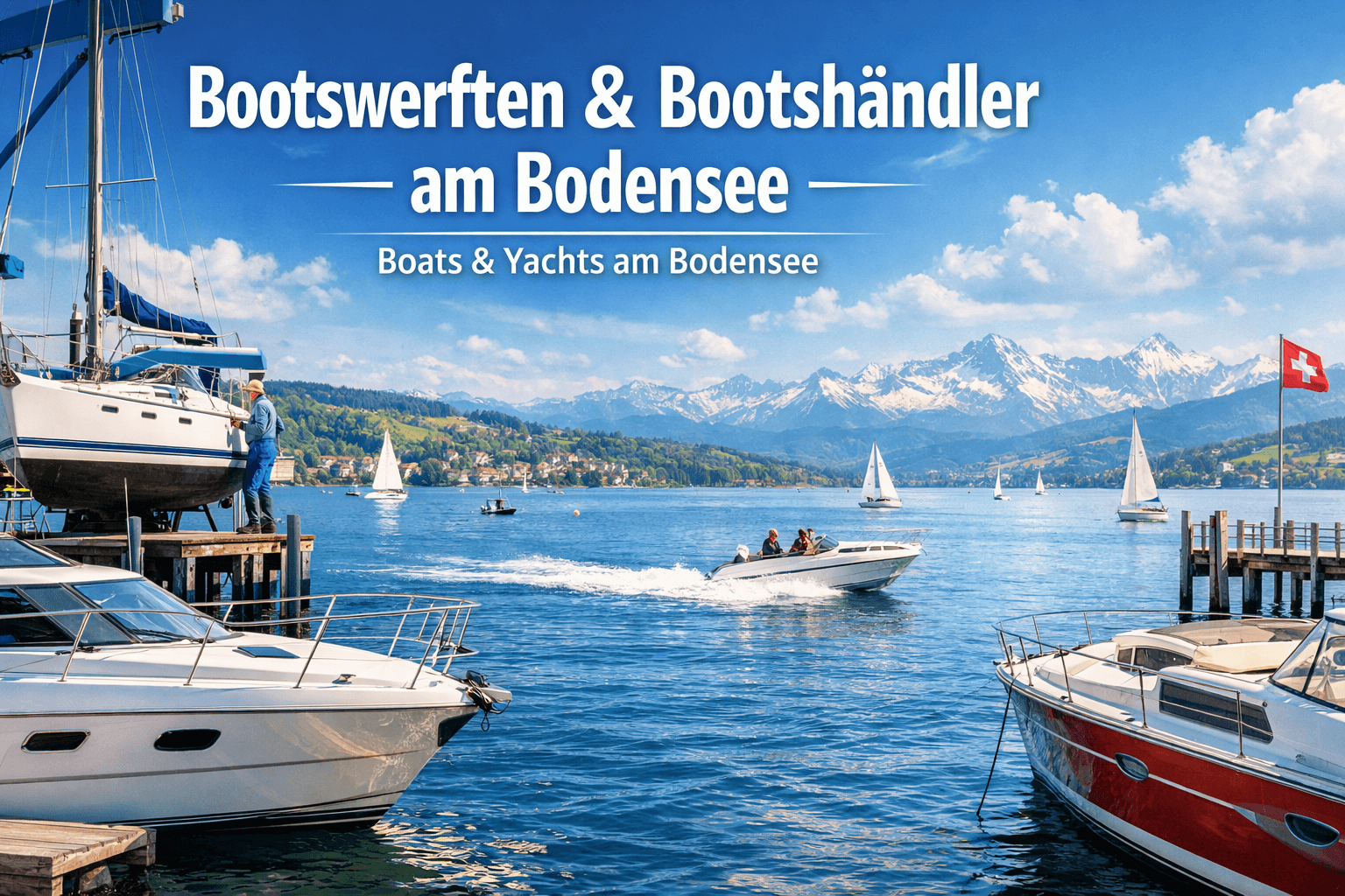Bootshändler und Werften am Bodensee mit Segel- und Motorbooten