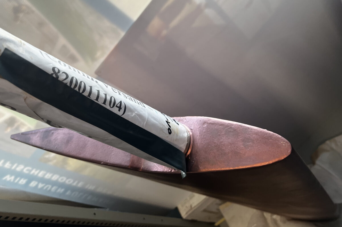 Ruderblatt Bavaria 31, kurz Kiel