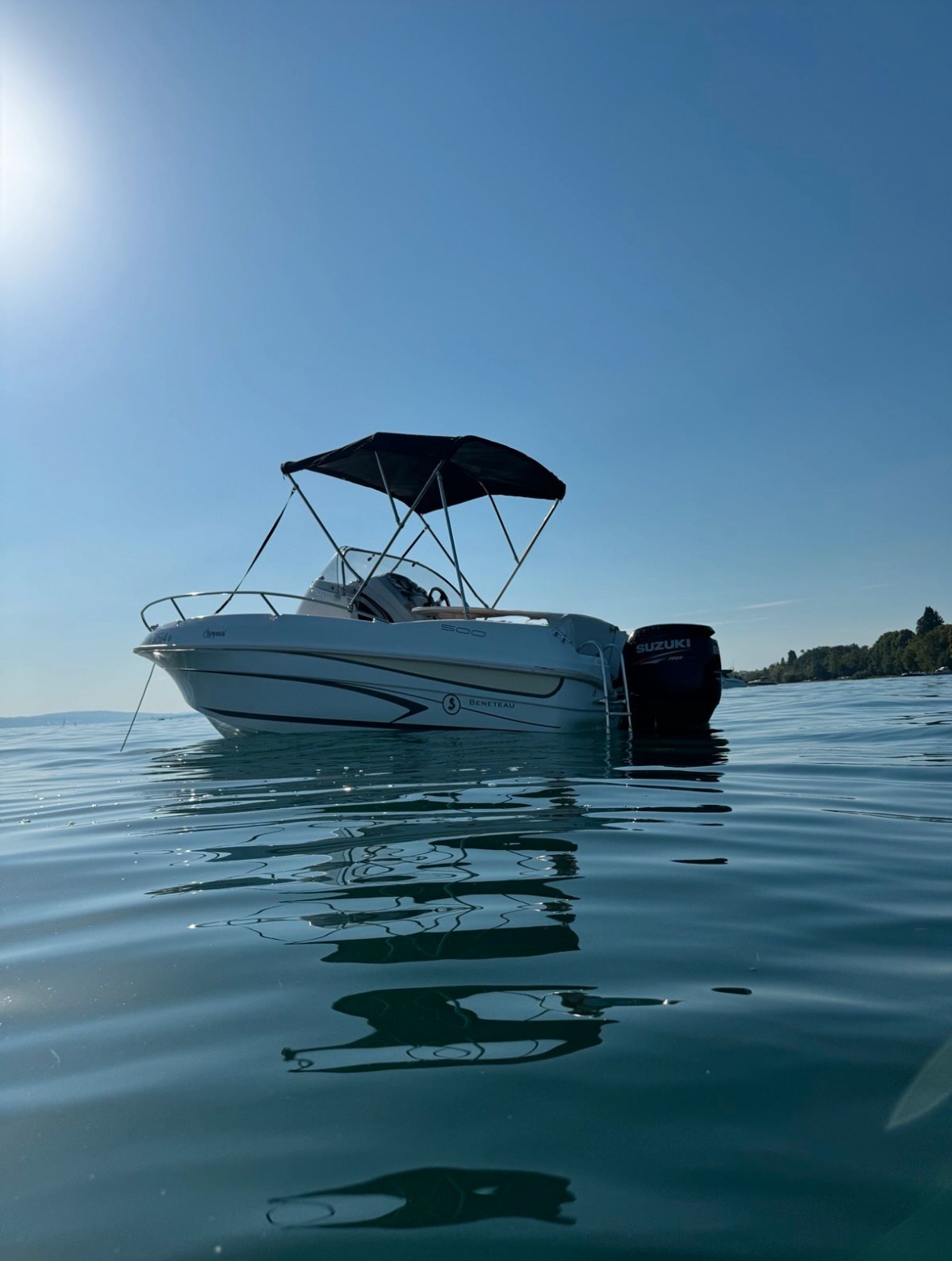 BENETEAU Flyer 500 Sundeck Motorboot Bodenseezulassung IMG_2446