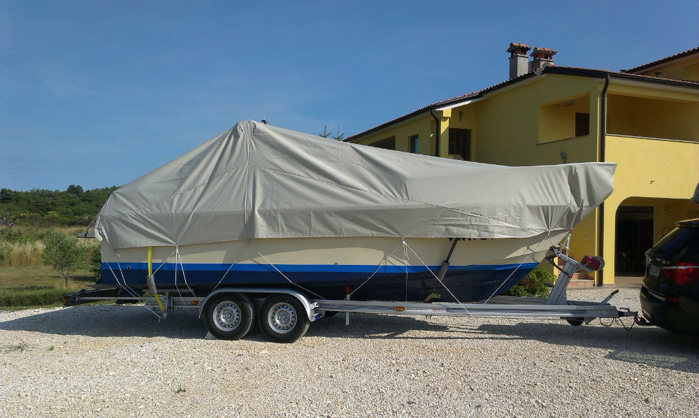 Vollpersenning Skannes 650, blau 